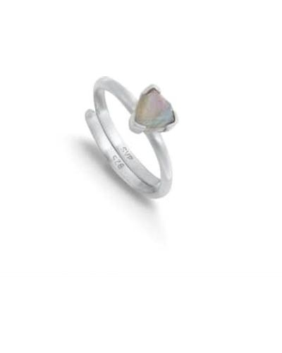 SVP Jewellery Audie Labradorite Adjustable Ring Silver / - Metallic