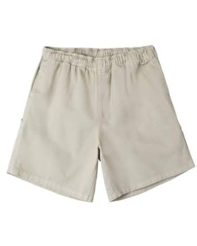 Obey Easy Carpenter Silver Gray Shorts