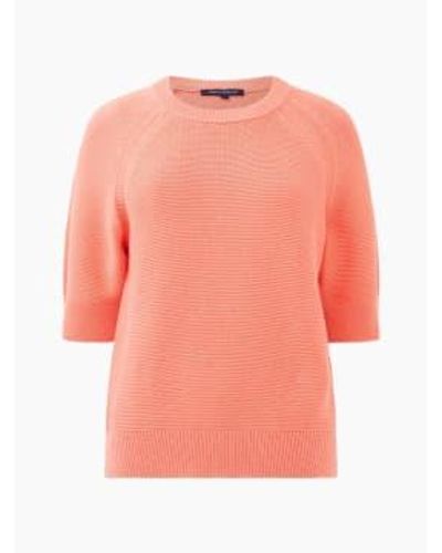 French Connection Lily Mozart Short Sleeve Or Jumper - Rosa