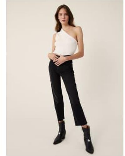 DL1961 Patti Corvus Jeans rectos gran altura - Neutro