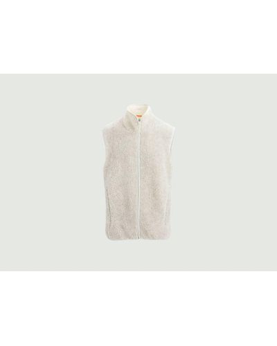 Icebreaker Chaqueta pilas alta realfleece - Blanco