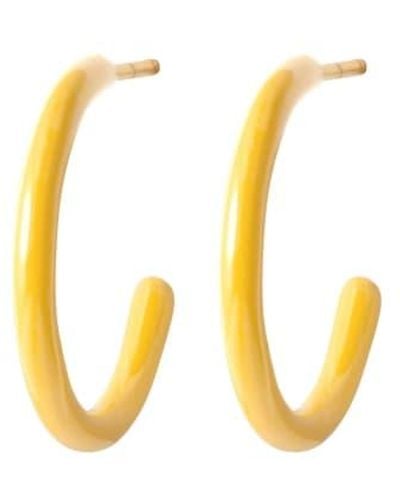 Lulu Boucles d'oreilles moyennes couleurs / jaune - Métallisé