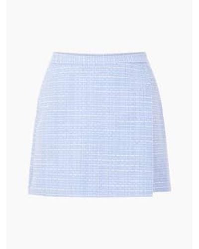 French Connection Effie Boucle Skort - Blue