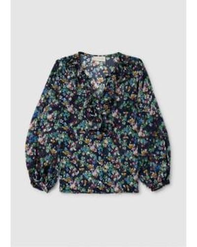 iBlues Is S Breda Floral Chiffon Blouse - Blue