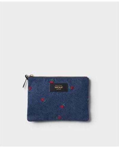 Wouf Amy Pouch Cotton - Blue