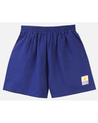 L.F.Markey Basic Linen Shorts Cobalt Xs - Blue