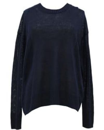 C.t. Plage Sweater For Woman Ct24132 Navy - Blu