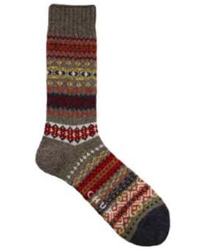 Chup Socks Bungalow chaussettes fume - Marron
