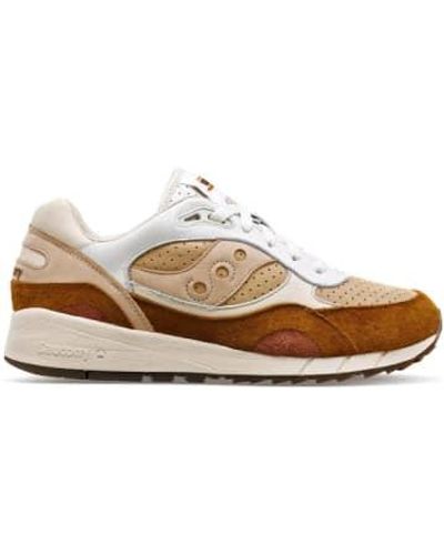 Saucony Saucony Shadow 6000 Coffee Pack Trainers Cappuccino - Bianco