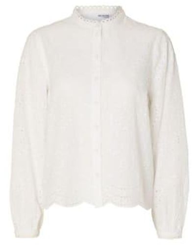 SELECTED Camisa tatiana - Blanco