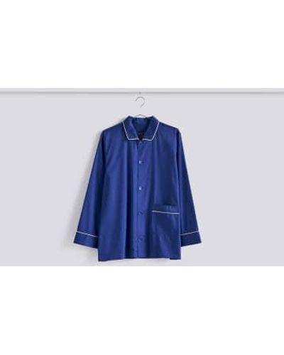 Hay Outline pyjama l / s shirt-m / l-vivid - Bleu