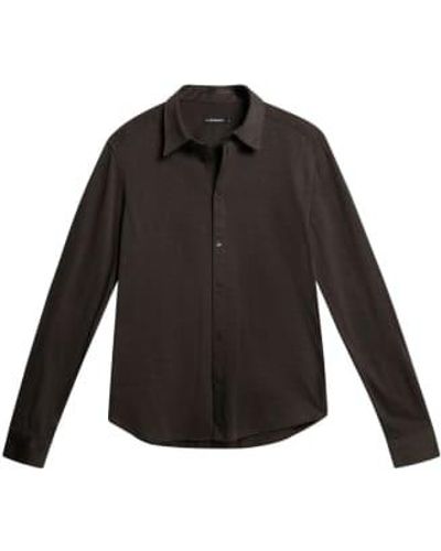 J.Lindeberg Marlon Jersey Str Slim Shirt - Black