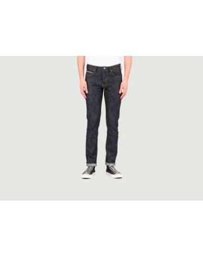 Naked & Famous Naked And Famous Super Guy Chinese New Year Water Rabbit Jeans - Blu
