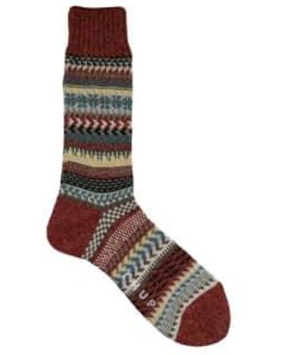 Chup Socks Brique chaussettes vallée sèche - Marron