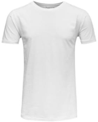 Knowledge Cotton 10113 camiseta básica aliso - Blanco