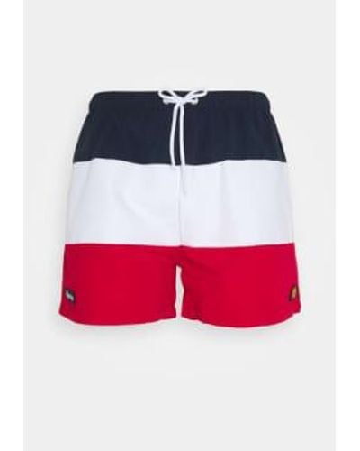 Ellesse Cielo Swim Shorts In Red White - Rosso
