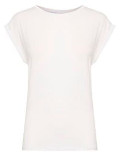 Saint Tropez Adelia T Shirt In Bright - Bianco
