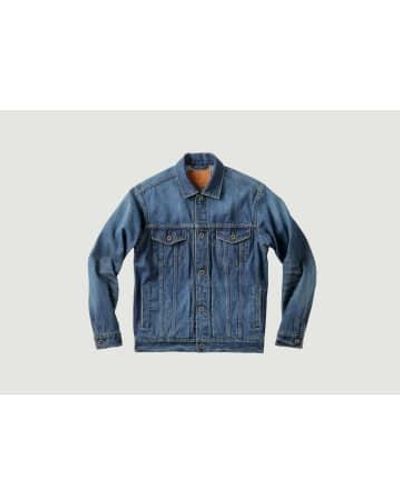 Japan Blue Jeans Straight Cut Denim Jacket 38 - Blue