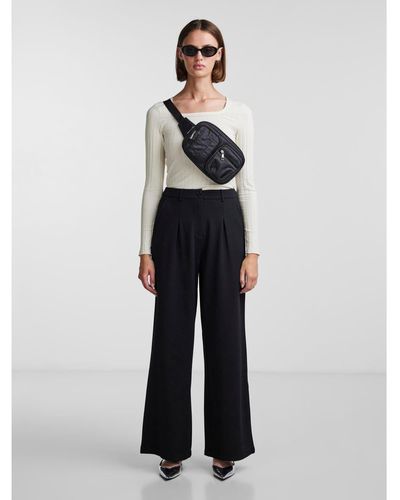 Pieces Simone High Waisted Trousers - Blue
