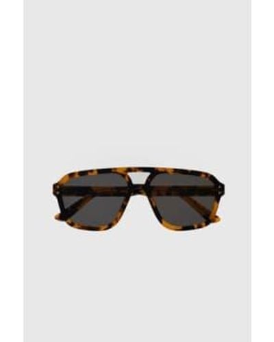 Monokel Eyewear Jet Havana Sunglasses Solid Lens - Nero