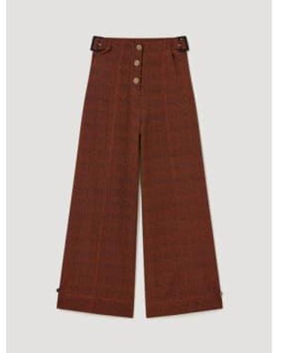 SKATÏE Printed Trousers M - Brown