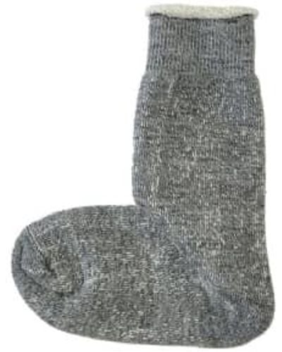 RoToTo Double Face Crew Socks Mid / L - Grey