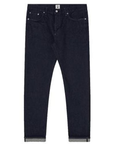 Edwin Slim tapered jeans rinsed - Azul