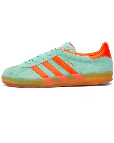 adidas Originals Gazelle Indoor Hq8714 Pulse Mint / Solar Orange / Gum - Verde