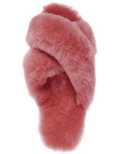 EMU Mineral Mayberry Sheepskin Slippers - Rosso