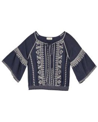 M.A.B.E Mabe Mabe Or Lena Embroidered Top Or - Blu