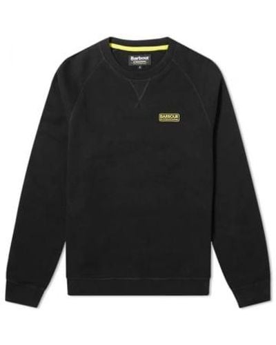 Barbour International essential rundhals-sweatshirt schwarz