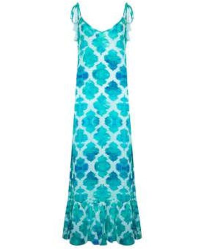 Sophia Alexia Jade Paradise Maxi Sundress Size Small/medium - Blue