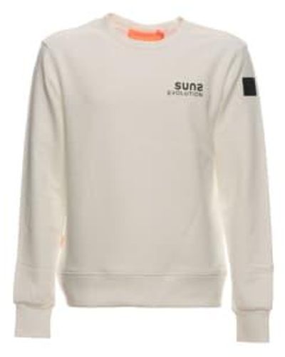 Suns Sweatshirt For Man Mfs03002U Off - Bianco