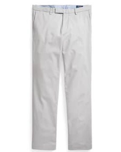 Ralph Lauren Slim Fit Flat Chino Trousers 40l Long - Grey