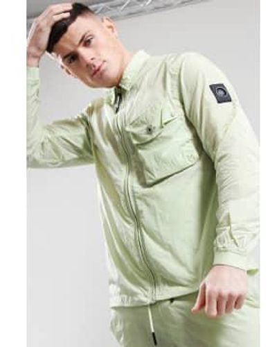 Marshall Artist Marshall Artist Krinkle Nylon Overshirt - Green