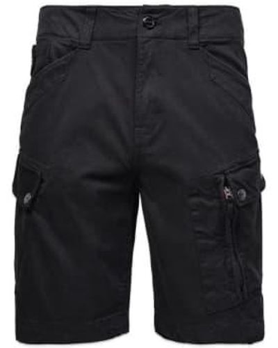 G-Star RAW Roxic carga pantalones cortos color negro oscuro teñido - Gris