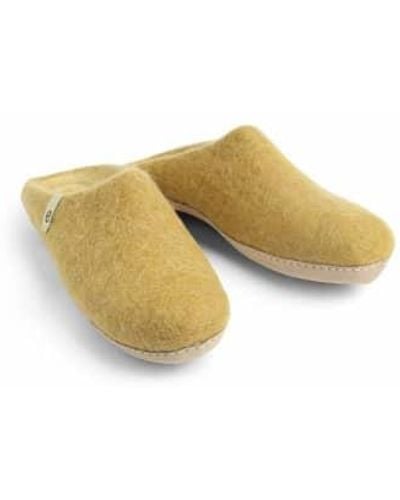 Egos Mustard Fair Trade Slippers - Giallo