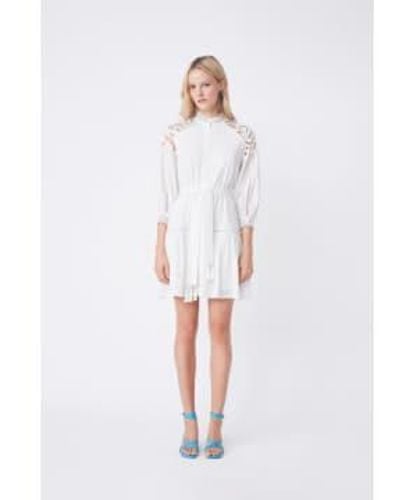 Suncoo Chama Short Cotton Dress - Bianco