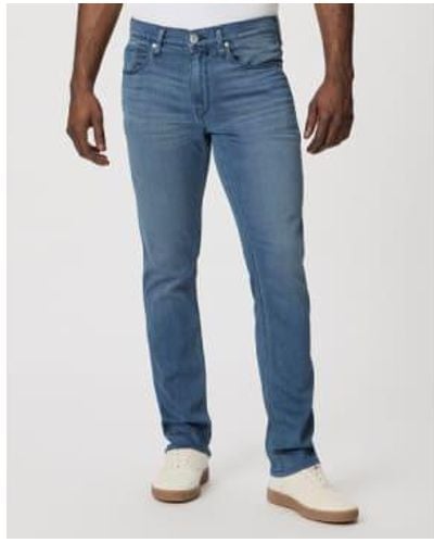 PAIGE Federal Fit Garza Mid Wash Straight Leg Jeans M655799-b257 30w - Blue