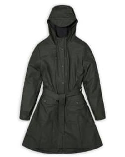 Rains Chubasquero Curve Jacket Xs - Black