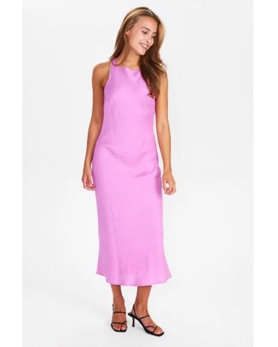 Numph Roxanne Begonia Dress - Pink