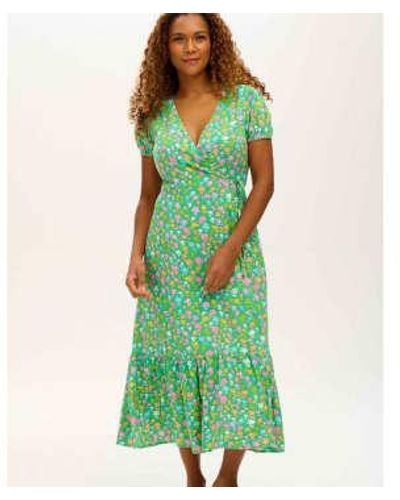 Lilac Rose Sugarhill Jameela Midi Wrap Dress - Green