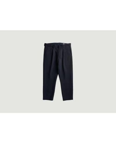 NO NATIONALITY 07 Bill Relax Fit 7 8 Length Pants 34 - Blue