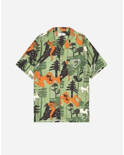 Olow Mehrfarbiger Aloha Dhanur -Shirt - Grün