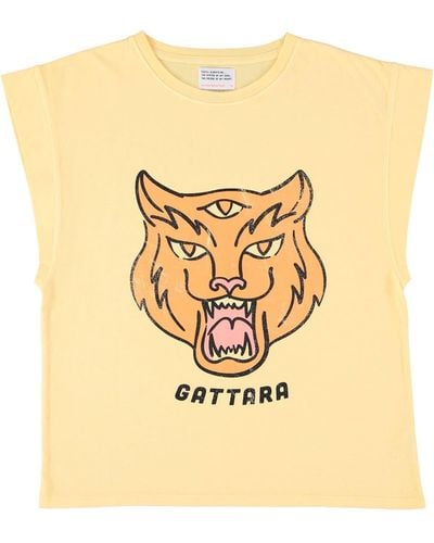 Sisters Department Gattara -sleeveless T -shirt - Metallic