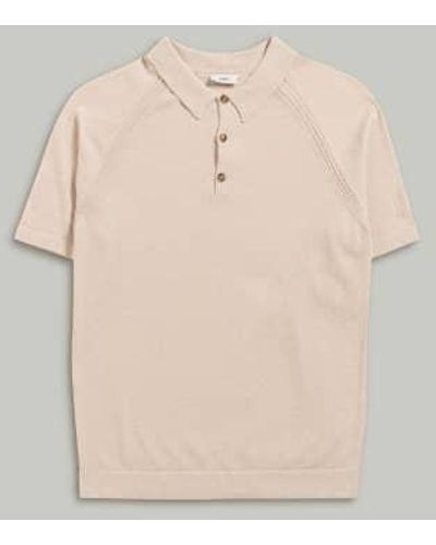 Closed Fine Italian Mesh Polo Shirt 2xl - Natural