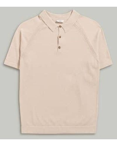 Closed Fine Italian Mesh Polo Shirt - Natural