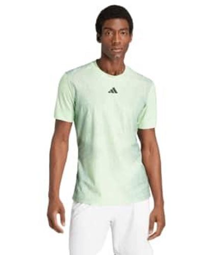 adidas Camiseta airchill pro freelift uomo semi spark - Verde