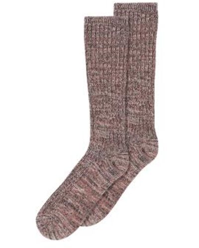 mpDenmark Re-stock Socks Blush 40-42 - Brown