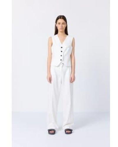 Levete Room Lr Wesley Pants 40 / Offwhte - White